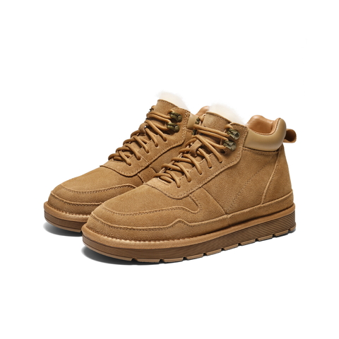 百丽户外休闲雪地靴男2025新款冬季厚实高帮保暖靴东北靴A1334DD5