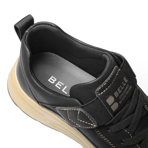 百丽厚底增高休闲运动鞋男2025新款冬舒适套脚户外工装鞋L6017DM5