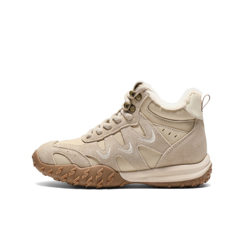 百丽时尚运动风高帮鞋女2025冬新商场同款舒适百搭休闲鞋E5W1DDD5