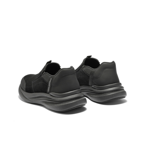 百丽厚底增高健步鞋男2025新冬季一脚蹬懒人鞋休闲运动鞋A2227DM5