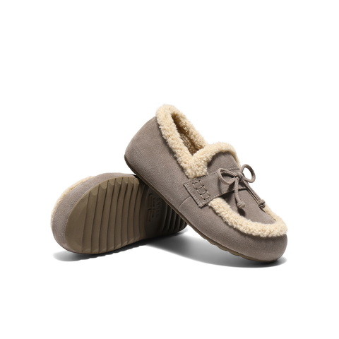 百丽复古绒绒毛边毛毛鞋女2025冬新内增高加绒保暖休闲鞋B2830DA5