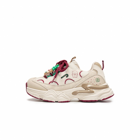 百丽时尚撞色厚底老爹鞋女童2025冬新商场同款童趣休闲鞋50603D85