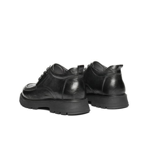 百丽高帮休闲皮鞋男2025新款冬季商场同款牛皮革厚底短靴8VU11DD5