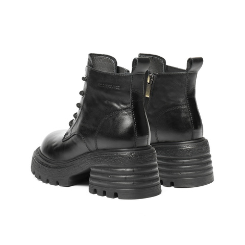 百丽复古擦色马丁靴女2025冬新商场同款真皮厚底休闲短靴B2942DD5