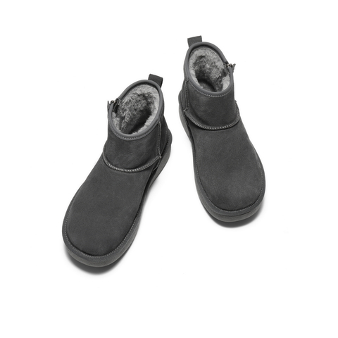 百丽户外休闲雪地靴男2025新款冬商场同款厚底保暖东北靴8XU01DD5