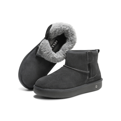 百丽户外休闲雪地靴男2025新款冬商场同款厚底保暖东北靴8XU01DD5