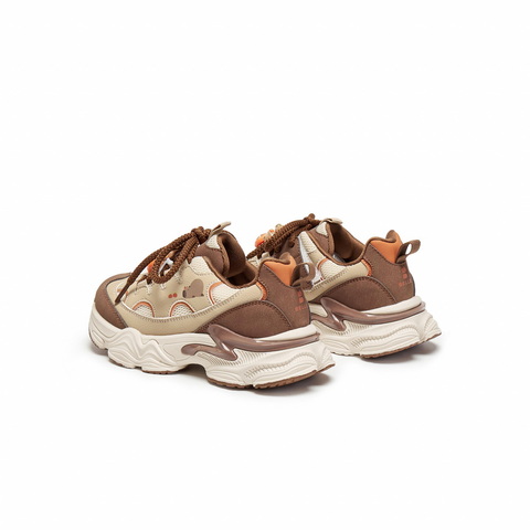 百丽时尚撞色厚底老爹鞋女童2025冬新商场同款童趣休闲鞋50603D85