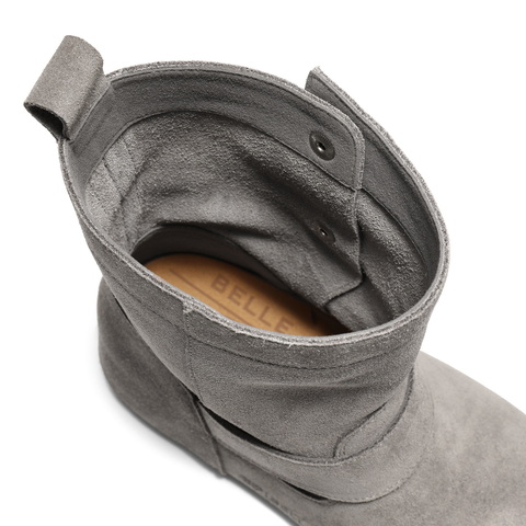 百丽复古绒面时装靴女2025冬新商场同款内增高时尚西部靴E7X1DDZ5