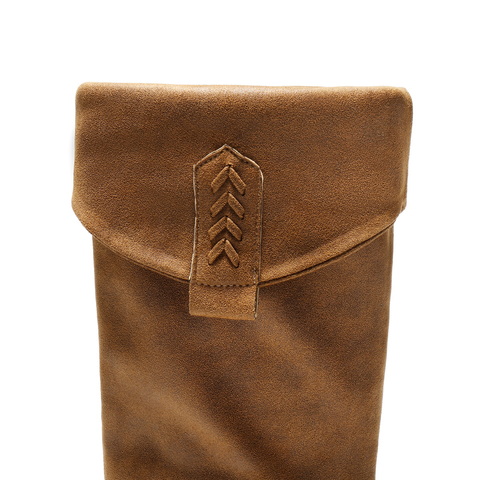 百丽V口显瘦时装靴女2025冬新商场同款粗跟增高西部靴E8F1DDC5