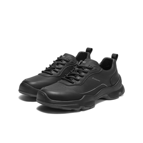 百丽厚底增高健步鞋男2025新款秋商场同款户外休闲运动鞋8VM01CM5