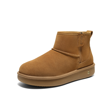 百丽户外休闲雪地靴男2025新款冬商场同款厚底保暖东北靴8XU01DD5