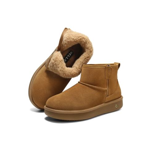 百丽户外休闲雪地靴男2025新款冬商场同款厚底保暖东北靴8XU01DD5