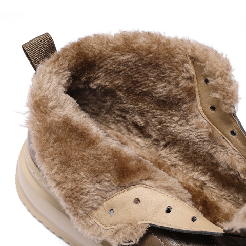 百丽复古潮搭高帮休闲鞋男2025新款冬季厚底增高板鞋加绒8QZ11DD5