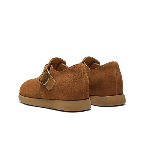 百丽复古勃肯鞋女2025秋新舒适内增高休闲全包单鞋B2849CM5