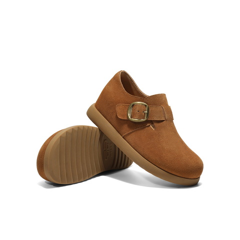 百丽复古勃肯鞋女2025秋新舒适内增高休闲全包单鞋B2849CM5