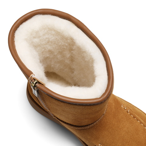 百丽复古雪地靴女2025冬新商场同款厚底保暖休闲靴E8C2DDZ5