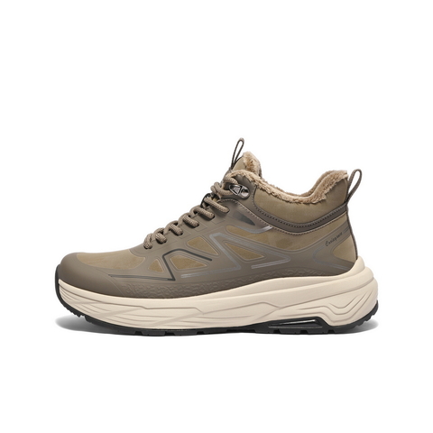 百丽高帮休闲运动鞋男鞋2025新冬厚底增高潮搭户外鞋加绒A2176DD5