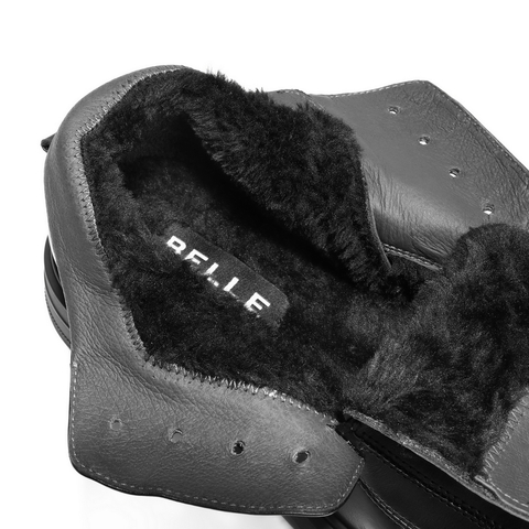 百丽潮搭马丁靴男2025新冬商场款牛皮革高帮休闲皮鞋加绒8XS01DD5