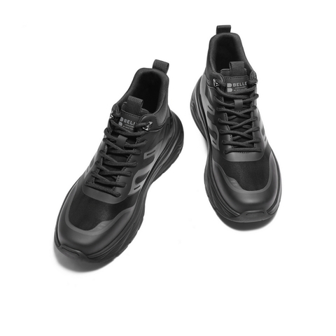 百丽高帮休闲运动鞋男2025新款冬商场同款厚底增高健步鞋8XA01DD5