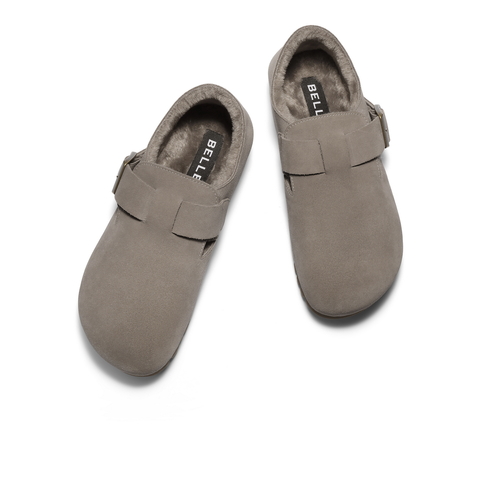 百丽外穿休闲百搭工装鞋男2025秋舒适简约全包勃肯鞋加绒B3701CM5