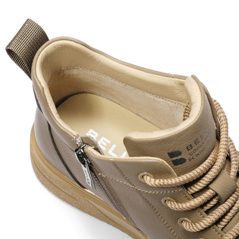 百丽高帮休闲板鞋男2025新款冬季厚底增高户外潮搭低靴A2238DD5