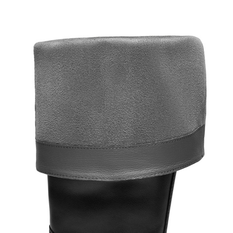 百丽时尚简约骑士靴女2025冬新商场同款真皮方跟高筒靴F2X1DDG5