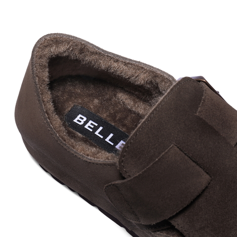 百丽外穿休闲百搭工装鞋男2025秋舒适简约全包勃肯鞋加绒B3701CM5