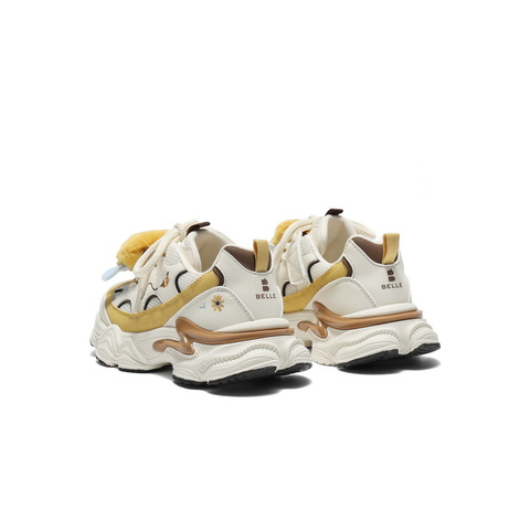 百丽时尚撞色老爹鞋女童2025秋新商场同款可爱饰扣休闲鞋50056C85