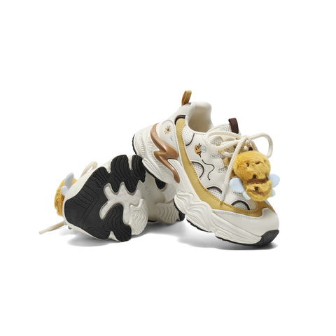 百丽时尚撞色老爹鞋女童2025秋新商场同款可爱饰扣休闲鞋50056C85