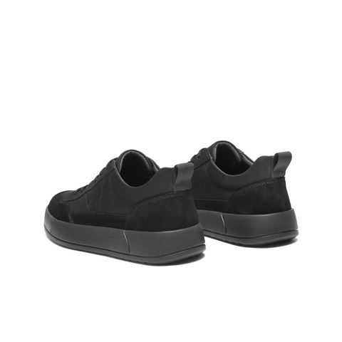 百丽时尚潮搭休闲鞋男2025新款冬季舒适厚底系带板鞋A2180DM5