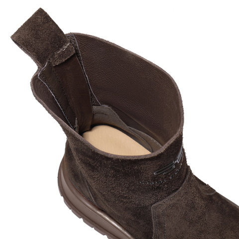 百丽复古时尚时装靴女2025冬新厚底增高舒适休闲短靴B2909DZ5