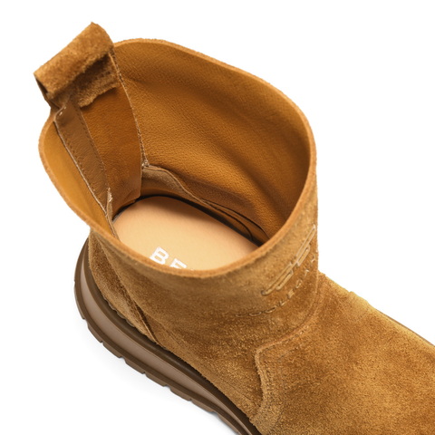 百丽复古时尚时装靴女2025冬新厚底增高舒适休闲短靴B2909DZ5