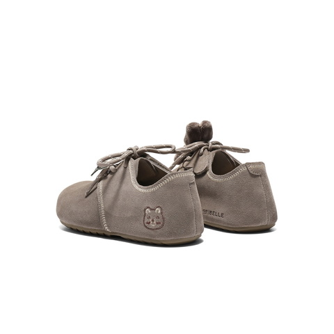 百丽珠珠饰扣勃肯鞋女童2025秋新商场同款民族风吐司鞋84958C85