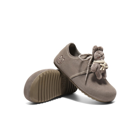 百丽珠珠饰扣勃肯鞋女童2025秋新商场同款民族风吐司鞋84958C85