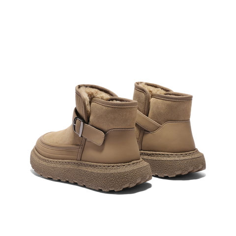 百丽休闲保暖雪地靴男靴2025新款冬季厚底棉靴户外东北靴A2270DD5