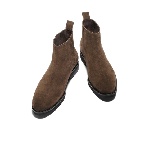 百丽时尚休闲切尔西靴男士2025新款冬季舒适潮搭套筒短靴D9P40DD5