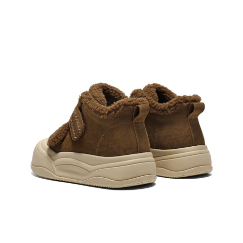 百丽精致刺绣毛毛鞋女2025冬新丑萌大头休闲鞋B3017DM5