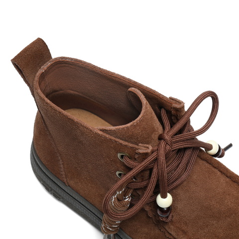 百丽复古时尚串珠休闲靴女2025冬新百搭舒适高帮休闲鞋B2968DD5