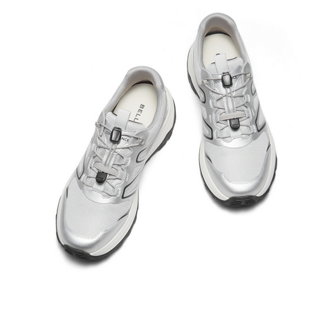 百丽时尚潮搭休闲鞋男2025新款秋季厚底增高户外运动鞋A2156CM5