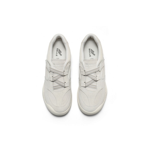 百丽清爽撞色小白鞋女2025秋新便捷魔术贴舒适休闲鞋3RTB1CM5