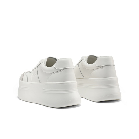 百丽撞色百搭小白鞋女2025秋新厚底增高休闲板鞋B2755CM5