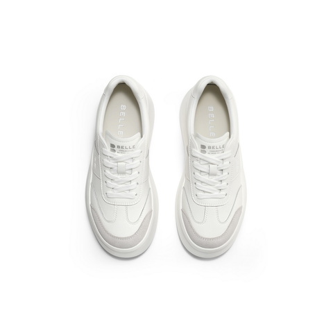 百丽撞色百搭小白鞋女2025秋新厚底增高休闲板鞋B2755CM5