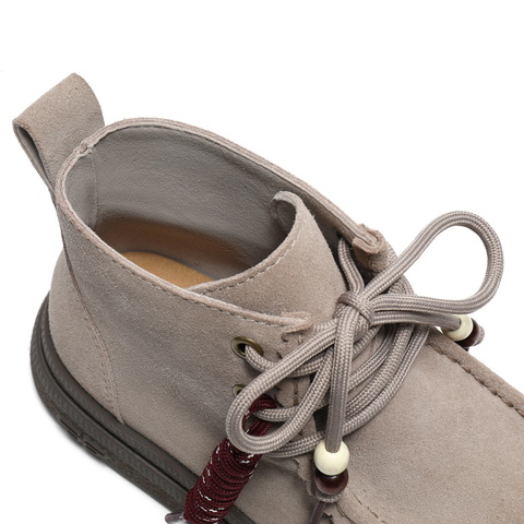 百丽复古时尚串珠休闲靴女2025冬新百搭舒适高帮休闲鞋B2968DD5