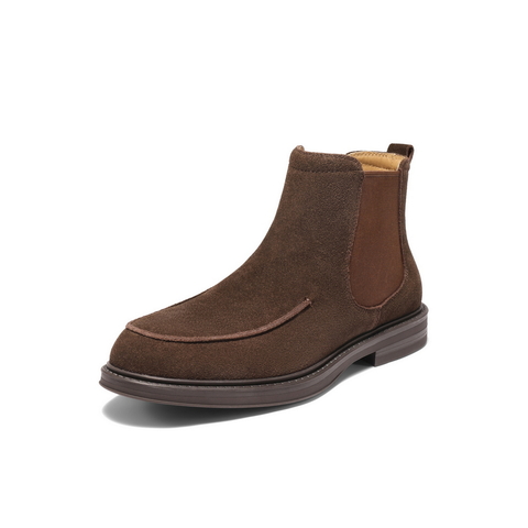 百丽时尚潮搭休闲靴男2025新款冬季户外短靴切尔西靴A2174DD5