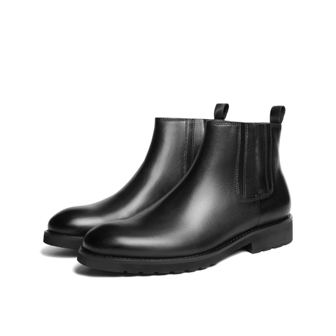 百丽时尚休闲切尔西靴男士2025新款冬季舒适潮搭套筒短靴D9P40DD5