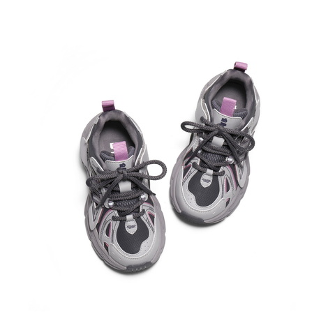 百丽撞色拼接老爹鞋童鞋2025冬新商场同款厚底运动休闲鞋V5155D85