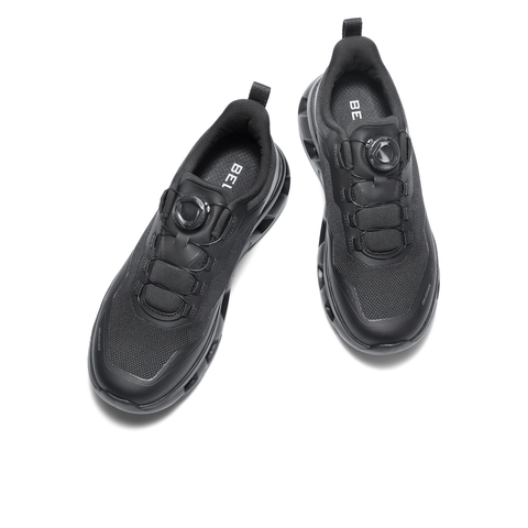 百丽户外休闲健步鞋男2025新秋旋钮扣镂空厚底跑步运动鞋A2208CM5