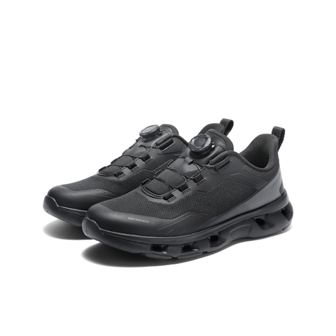 百丽户外休闲健步鞋男2025新秋旋钮扣镂空厚底跑步运动鞋A2208CM5