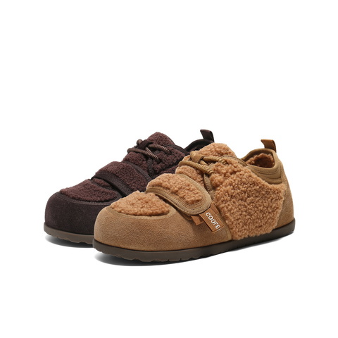 百丽可爱治愈毛毛鞋女2025冬新丑萌保暖休闲鞋B3016DM5