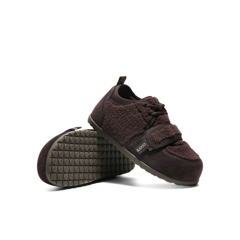 百丽可爱治愈毛毛鞋女2025冬新丑萌保暖休闲鞋B3016DM5